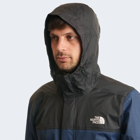 THE NORTH FACE Venture 2 Dryvent Waterproof Men Hooded Rain Jacket Summit Navy - Picture 4 of 8